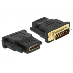 Adaptador DVI 24+1 pin macho para HDMI fêmea Delock