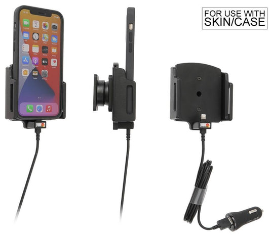 Suporte Activo Apple iPhone 12 Pro Max com Carregador de Isqueiro+USB (Ajustável)